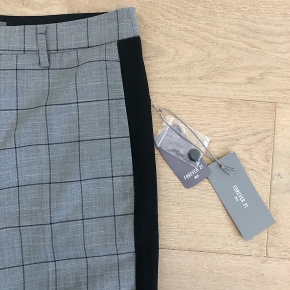 MENS PLAID TAILORED PANTS - Picture 2 of 5